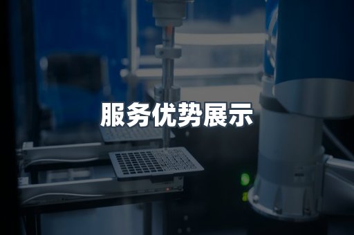 服务优势展示